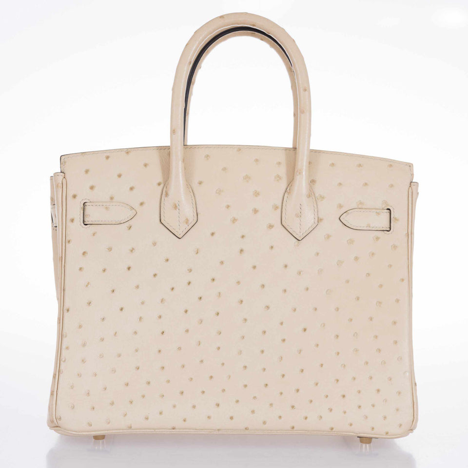 Hermes Birkin 30 Parchemin Ostrich Gold Hardware