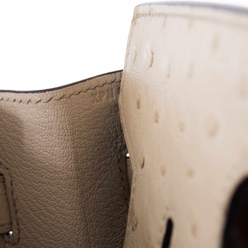 Hermes Birkin 30 Parchemin Ostrich Gold Hardware