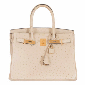 Hermes Birkin 30 Parchemin Ostrich Gold Hardware