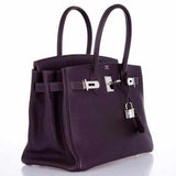 HermesBirkin 30 Raisin Palladium Hardware