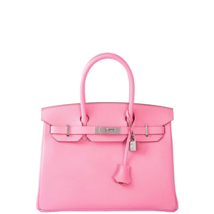 Hermes Birkin 30 Rose Confetti Epsom Palladium Hardware