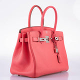 Hermes Birkin 30 Rose Lipstick Togo Palladium Hardware