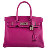 HermesBirkin 30 Rose Pourpre Epsom with Palladium Hardware - 2018, C
