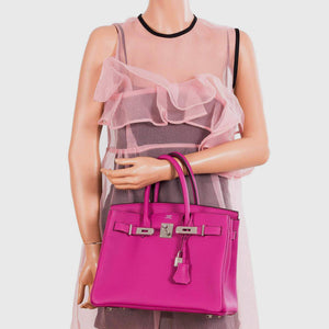 HermesBirkin 30 Rose Pourpre Togo Palladium Hardware - 2020, Y
