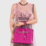 HermesBirkin 30 Rose Pourpre Togo Palladium Hardware - 2020, Y