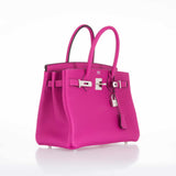 HermesBirkin 30 Rose Pourpre Togo Palladium Hardware