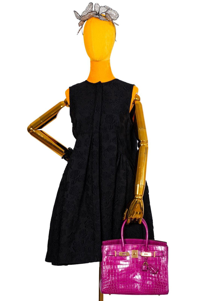 HermesBirkin 30 Rose Scheherazade Shiny Niloticus Crocodile Gold Hardware