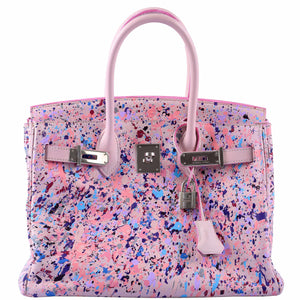 HermesBirkin 30 "Rosé Spray" Rose Dragée Swift Palladium Hardware * JaneFinds Custom Shop