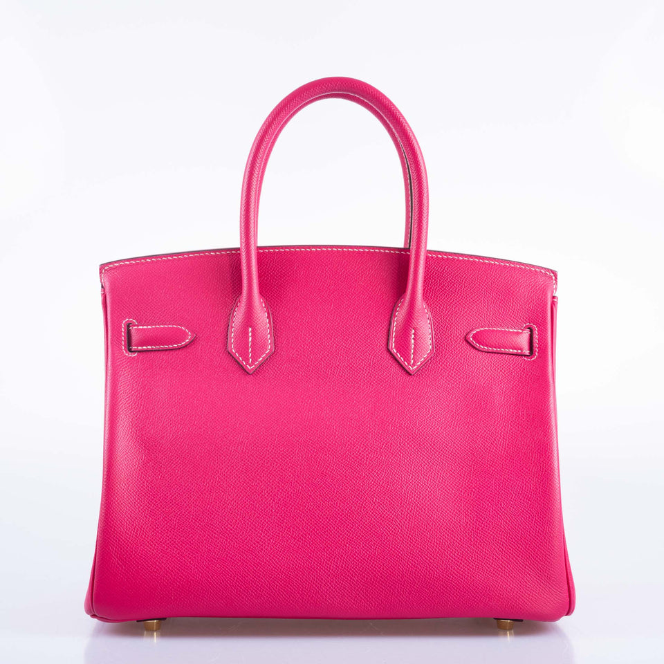 Hermes Birkin 30 Rose Tyrien Epsom Gold Hardware