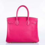 Hermes Birkin 30 Rose Tyrien Epsom Gold Hardware