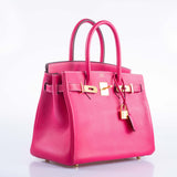 Hermes Birkin 30 Rose Tyrien Epsom Gold Hardware