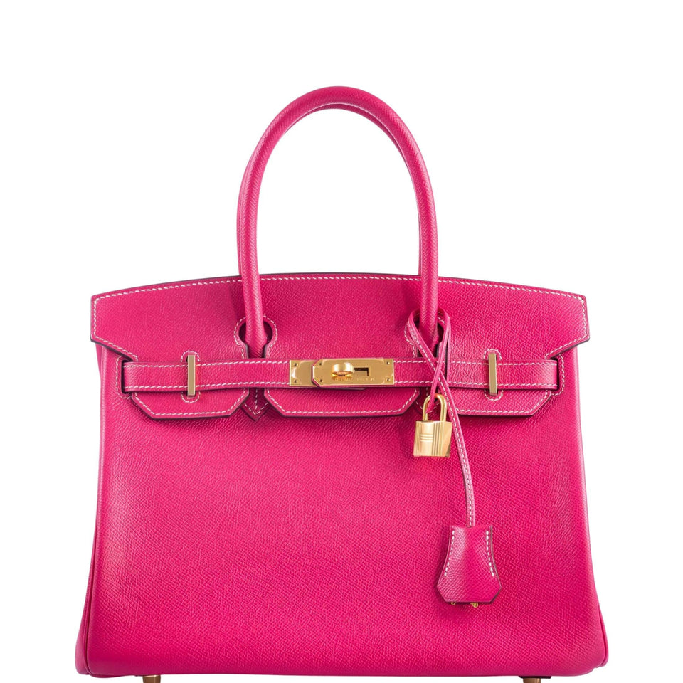 Hermes Birkin 30 Rose Tyrien Epsom Gold Hardware