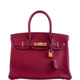 Hermes Birkin 30 Rouge Grenat Togo Gold Hardware