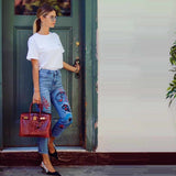HermesBirkin 30 Rouge H Niloticus Crocodile Gold Hardware