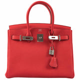 HermesBirkin 30 Rouge de Coeur Togo Palladium Hardware