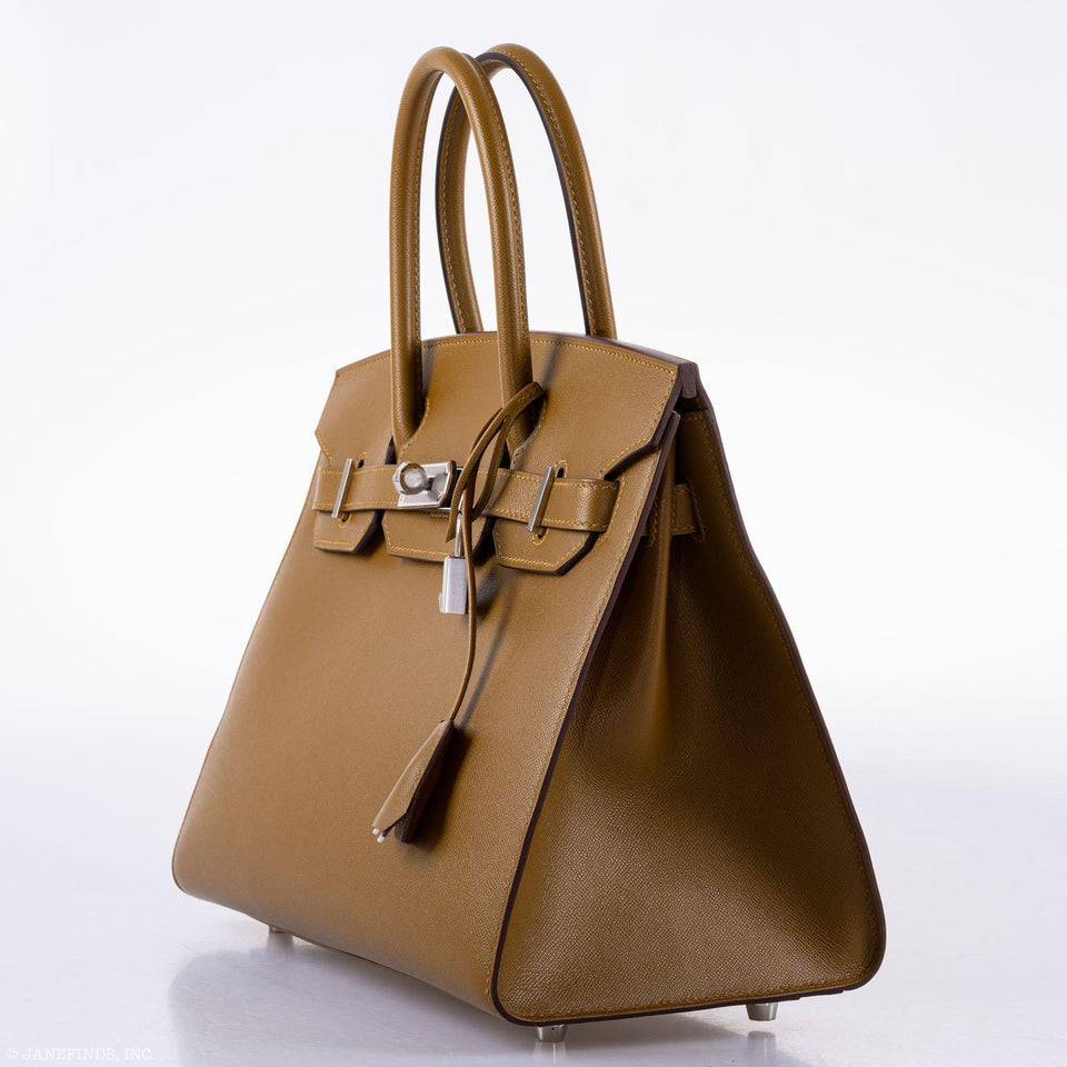 HermesBirkin 30 Sellier Bronze Dore Madame Grain Palladium Hardware - 2019, D