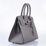 HermesBirkin 30 Sellier Gris Meyer Epsom Palladium Hardware