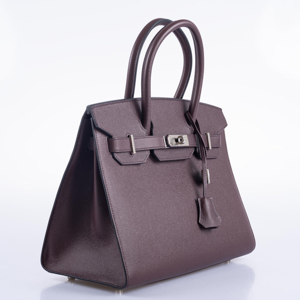 Hermes Birkin 30 Sellier Rouge Epsom Palladium Hardware