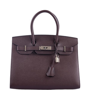 Hermes Birkin 30 Sellier Rouge Epsom Palladium Hardware