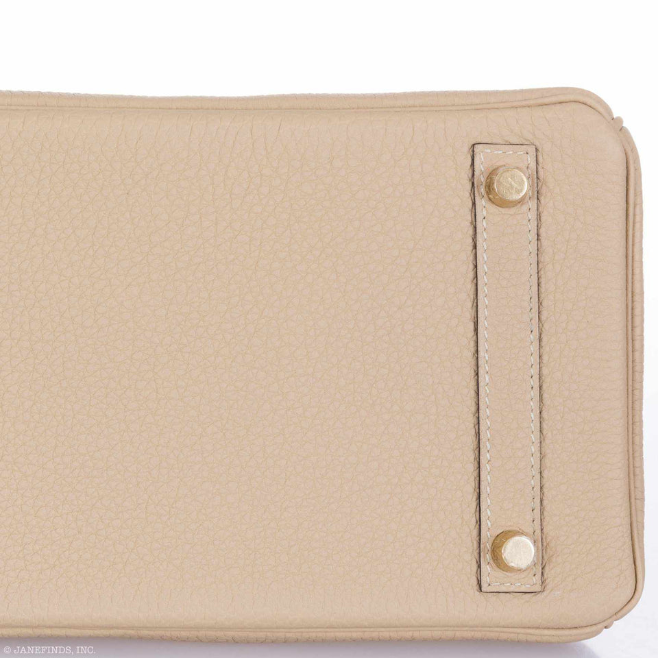 HermesBirkin 30 Trench Togo Gold Hardware