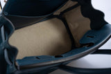 Hermes Birkin 30 Veau Doblis Swift Grizzly Bleu Tempete Permabrass Hardware