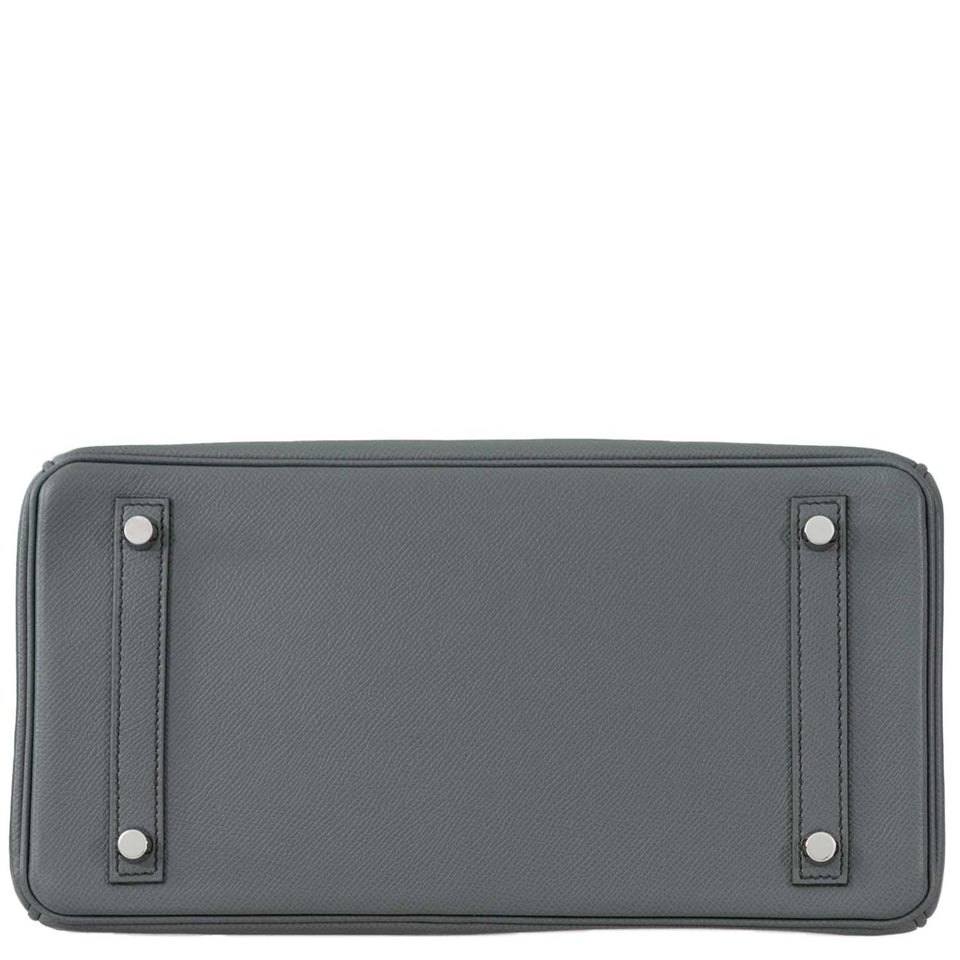 HermesBirkin 30 Vert Amande Epsom with Palladium Hardware - 2019, D