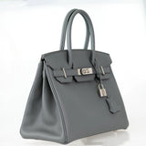 HermesBirkin 30 Vert Amande Epsom with Palladium Hardware - 2021, Z
