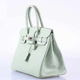 Hermes Birkin 30 Vert D'Eau Matte Alligator Palladium Hardware