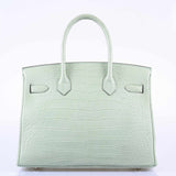 Hermes Birkin 30 Vert D'Eau Matte Alligator Palladium Hardware