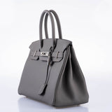 HermesBirkin 30 Vert Gris Togo with Palladium Hardware - 2020, Y