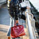 Hermes Birkin 30 White Clemence Gold Hardware