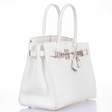 HermesBirkin 30 White Epsom Palladium Hardware