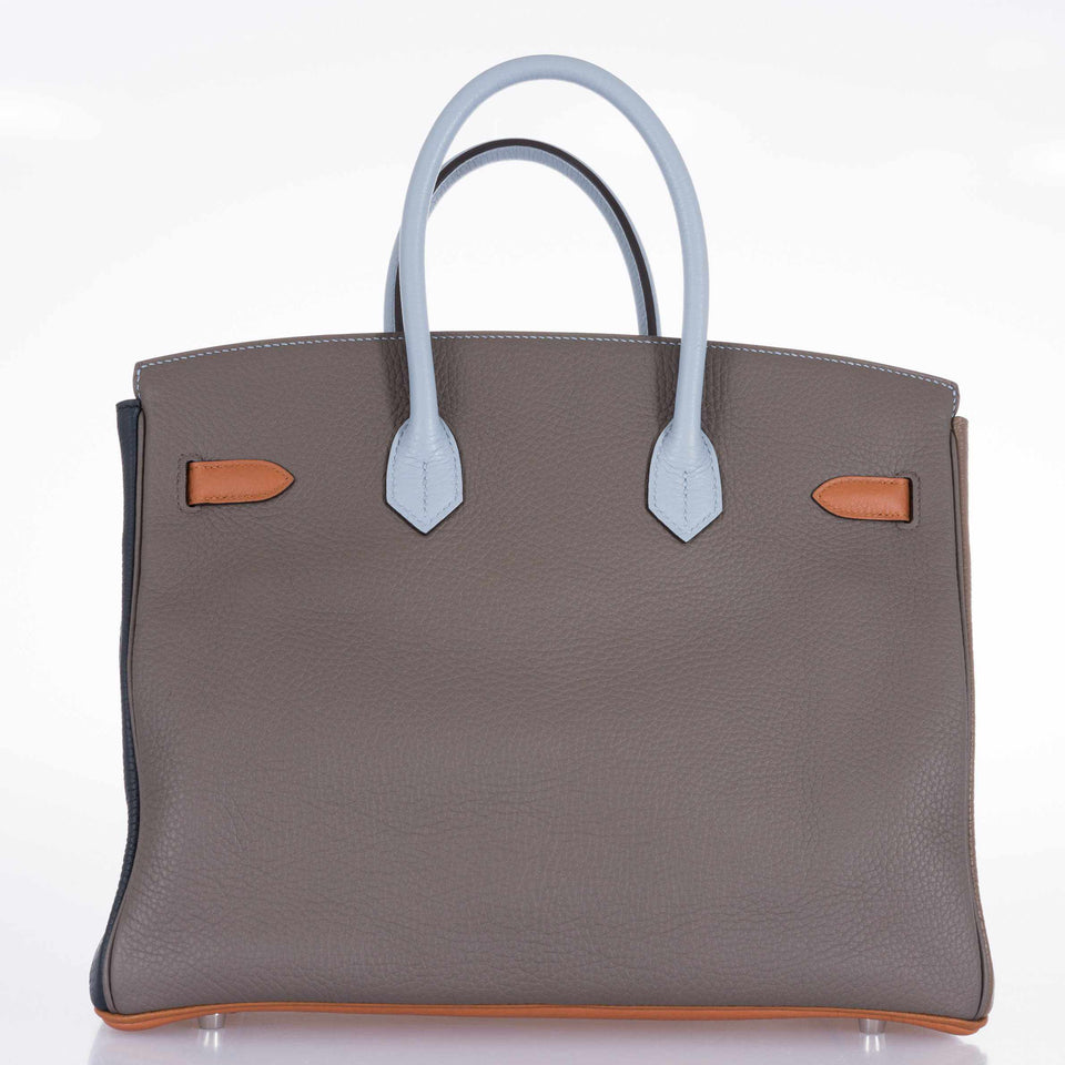 Hermes Birkin 35 Arlequin Harlequin Clemence Palladium Hardware | Limited