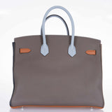 Hermes Birkin 35 Arlequin Harlequin Clemence Palladium Hardware | Limited