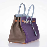 Hermes Birkin 35 Arlequin Harlequin Clemence Palladium Hardware | Limited