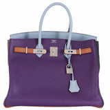 Hermes Birkin 35 Arlequin Harlequin Clemence Palladium Hardware | Limited