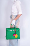 Hermes Birkin 35 Bambou (Bamboo) Green Togo with Palladium Hardware