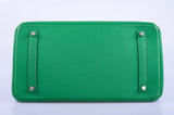 Hermes Birkin 35 Bambou (Bamboo) Green Togo with Palladium Hardware