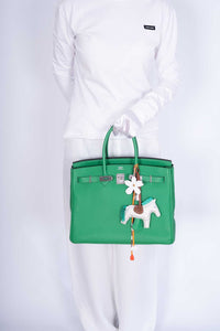 Hermes Birkin 35 Bambou Green Togo with Palladium Hardware