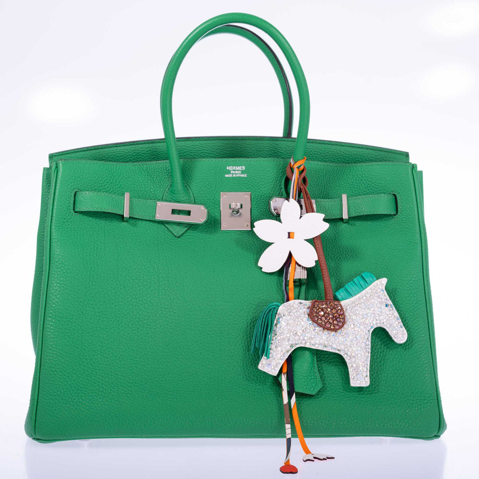 Hermes Birkin 35 Bambou Green Togo with Palladium Hardware