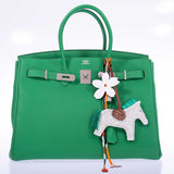 Hermes Birkin 35 Bambou Green Togo with Palladium Hardware