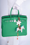 Hermes Birkin 35 Bambou Green Togo with Palladium Hardware