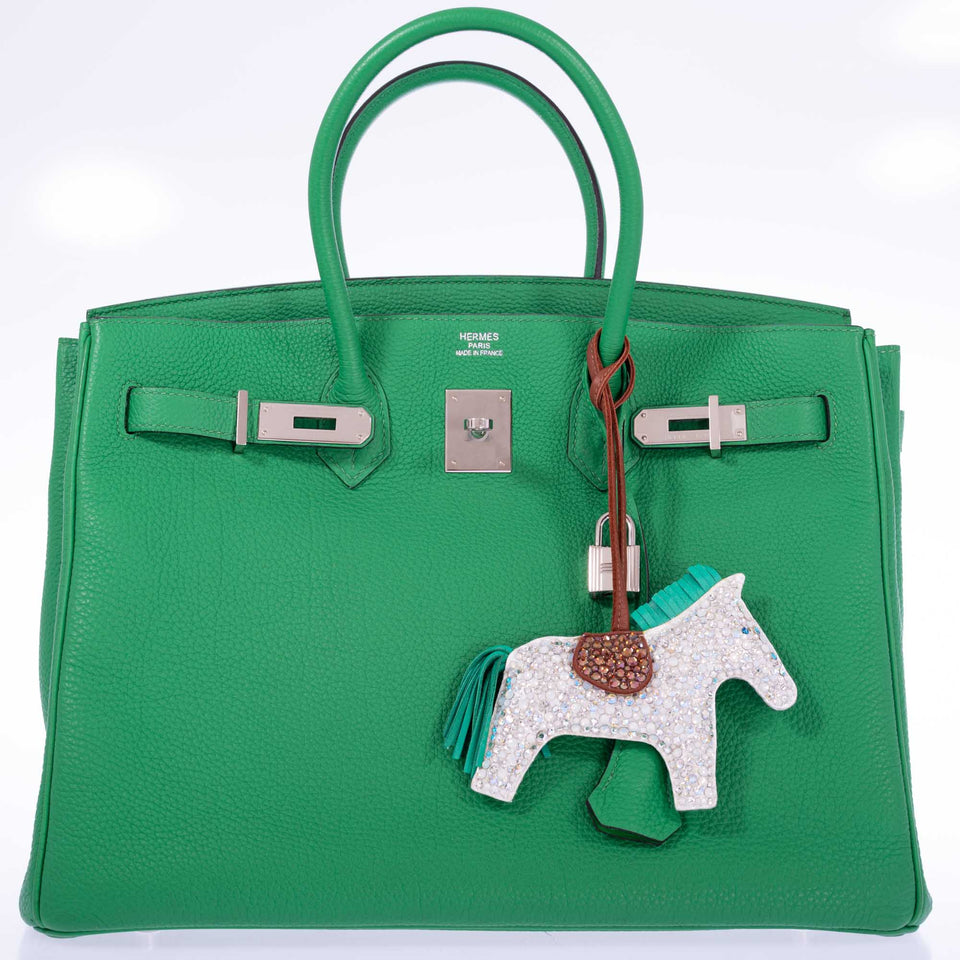 Hermes Birkin 35 Bambou Green Togo with Palladium Hardware