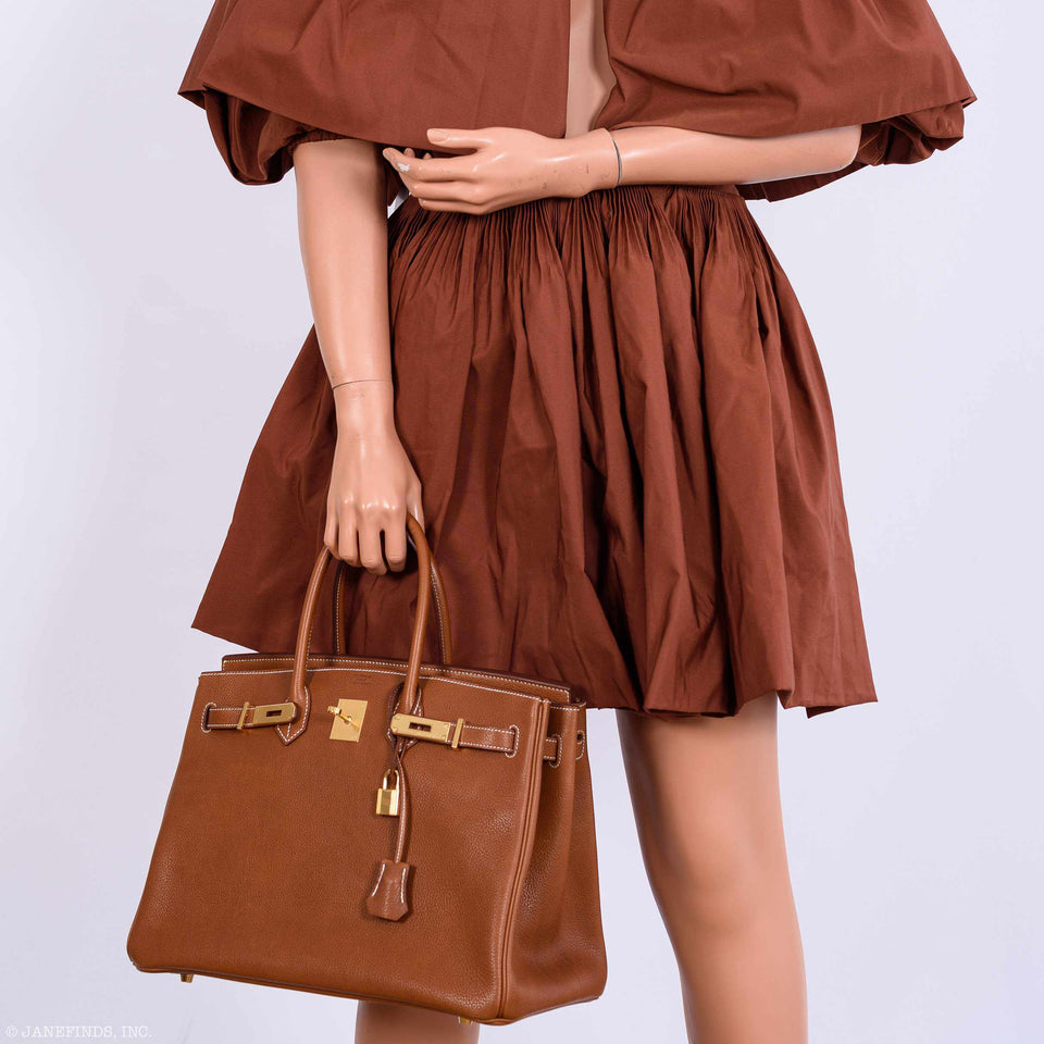 Hermes Birkin 35 Barenia Faubourg Gold Hardware