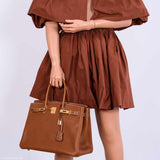Hermes Birkin 35 Barenia Faubourg Gold Hardware