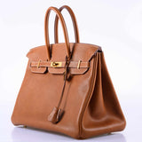 Hermes Birkin 35 Barenia Faubourg Gold Hardware