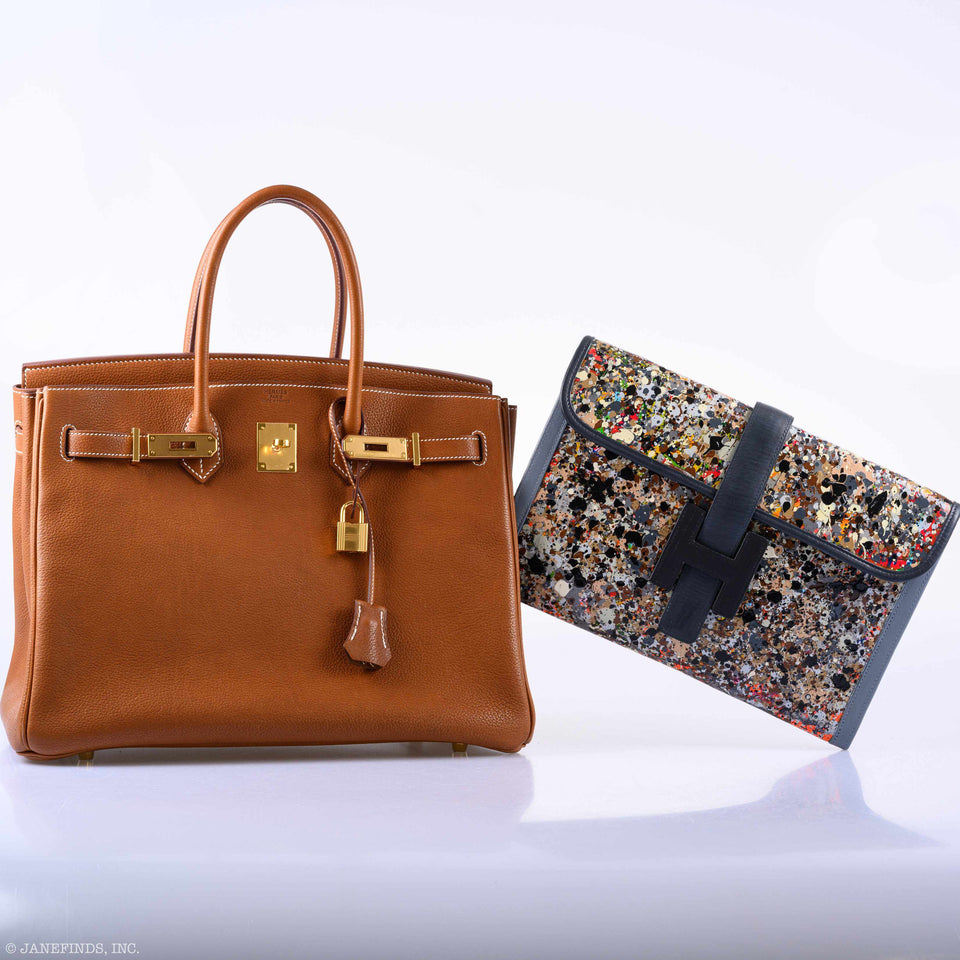 Hermes Birkin 35 Barenia Faubourg Gold Hardware