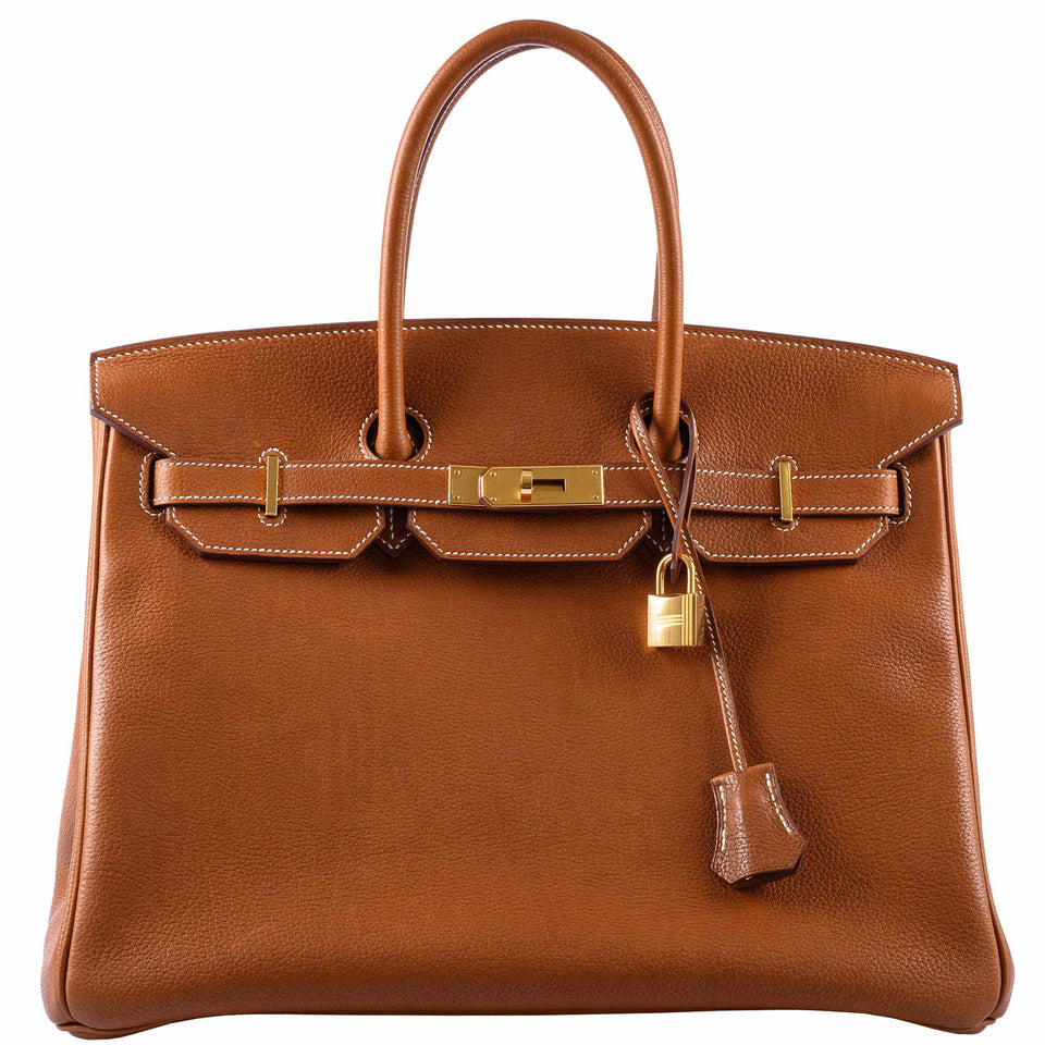 Hermes Birkin 35 Barenia Faubourg Gold Hardware