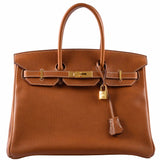 Hermes Birkin 35 Barenia Faubourg Gold Hardware