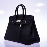 Hermes Birkin 35 Black Ardennes Palladium Hardware